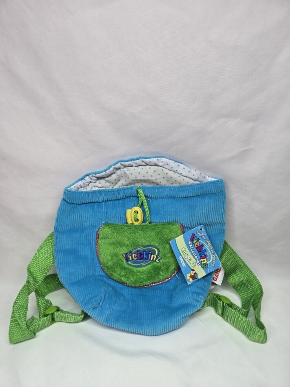Ganz Webkinz Knapsack Carrier Pet Bag HC102- NO CODE- NEW